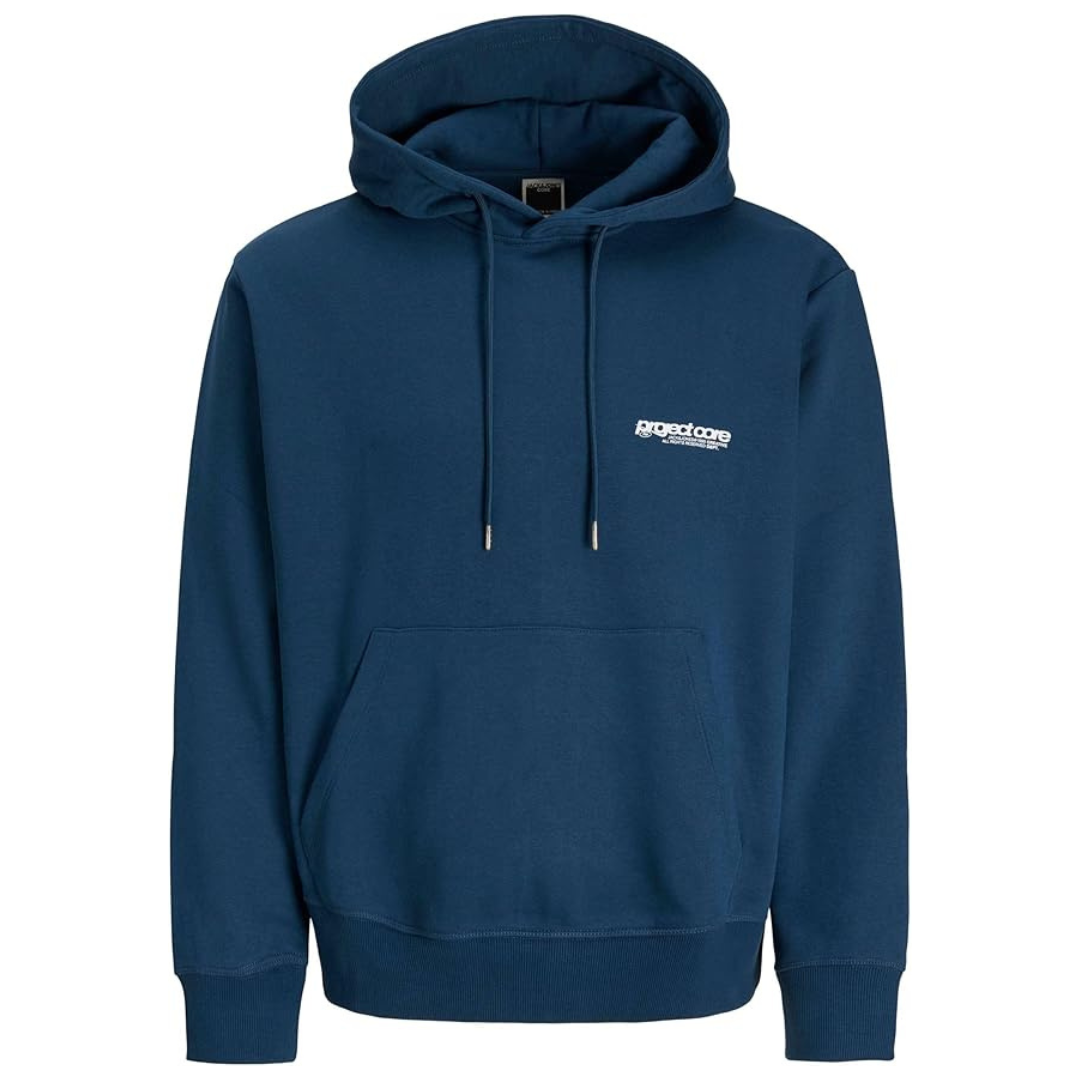 J&J Teget Muški Duks JCOUNION PRINT SWEAT HOOD N